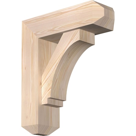 Ekena Millwork Imperial Craftsman Smooth Bracket w/ Offset Brace, Douglas Fir, 7 1/2"W x 24"D x 28"H BKT0806X24X28IMP04SDF